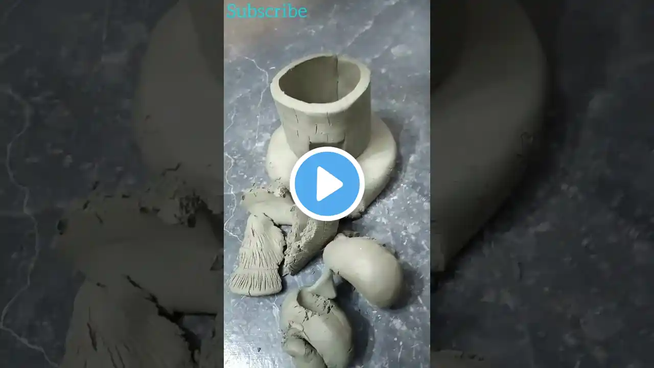Mitti Ka Ghar Banane Ka Tarika | #shorts #youtubeshorts #viral #diy #clayhouse #mudhouse #clayart