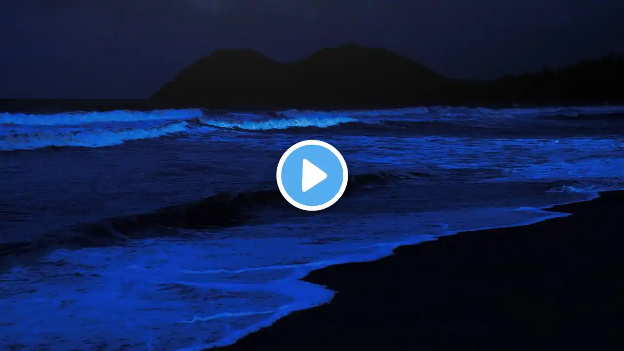 Deep Sleeping 10 Hours | Soothing Waves Crashing on Beach | White Noise for Sleep