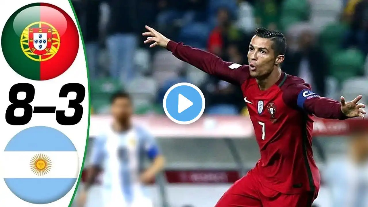 Portugal vs Argentina 8-3 - All Goals & Highlights Résumé & Goles ( Last Matches ) HD