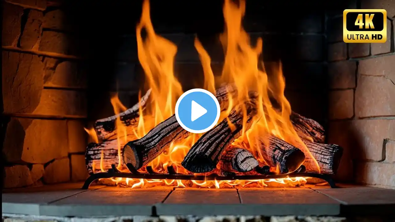 🔥 The Best Cozy Fireplace Retreat: Crackling Logs, Soft Glow, and the Most Soothing Sounds C1