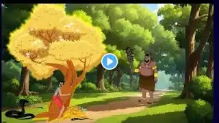 जादुई सोने का पेड़ | दुष्ट दानव चतुर किसान | Magical gold tree | jadui Kahaniya | cartoon story