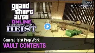 GTA Online The Diamond Casino Heist-Heist Prep: Vault contents