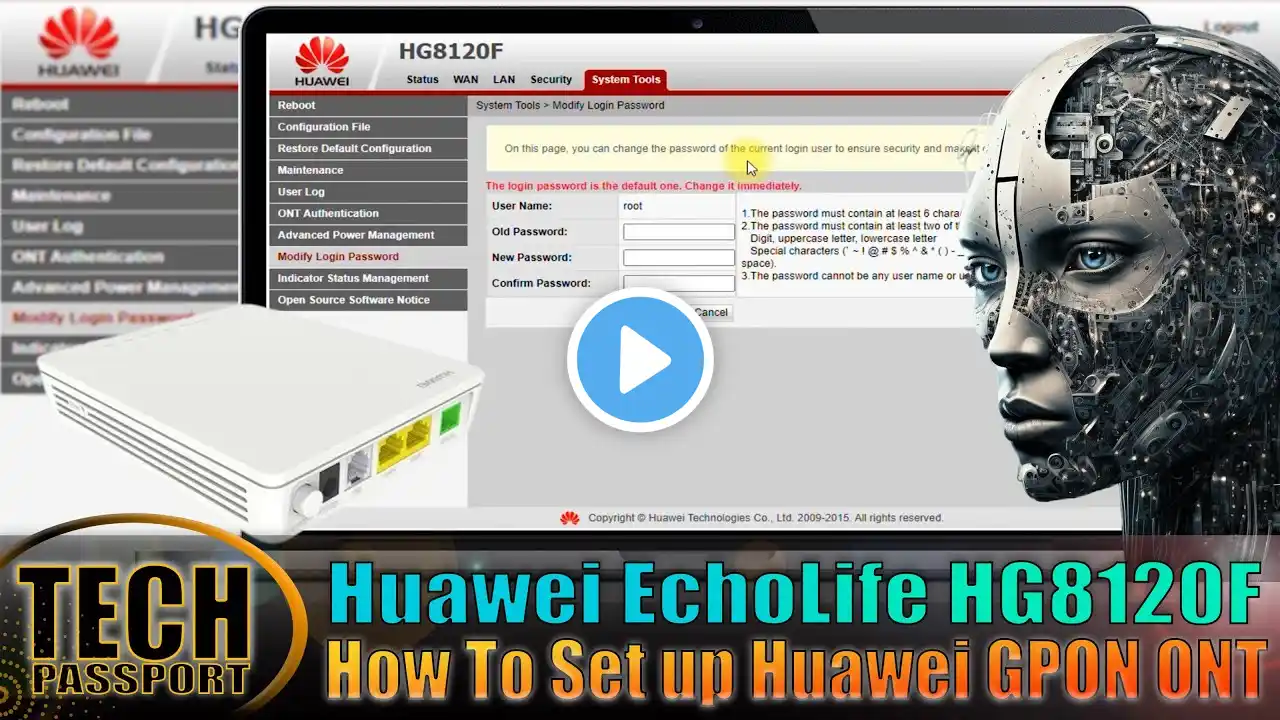 Huawei EchoLife HG8120F | Huawei XPON ONU | How To Set up Huawei GPON ONT |