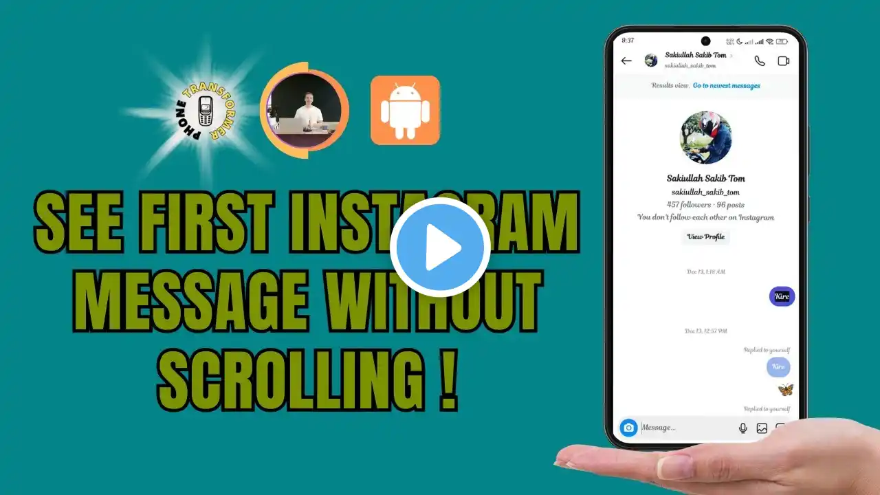 How to See Your First Instagram Message Without Scrolling