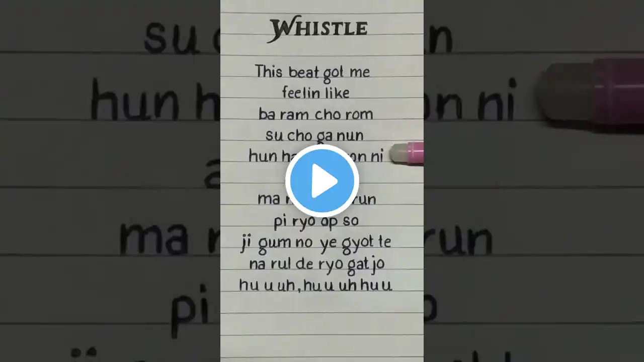 BLACKPINK - WHISTLE Lyrics #blackpink #blink #lyrics #lisa #jennie #jisoo #rose #shortsfeed #shorts