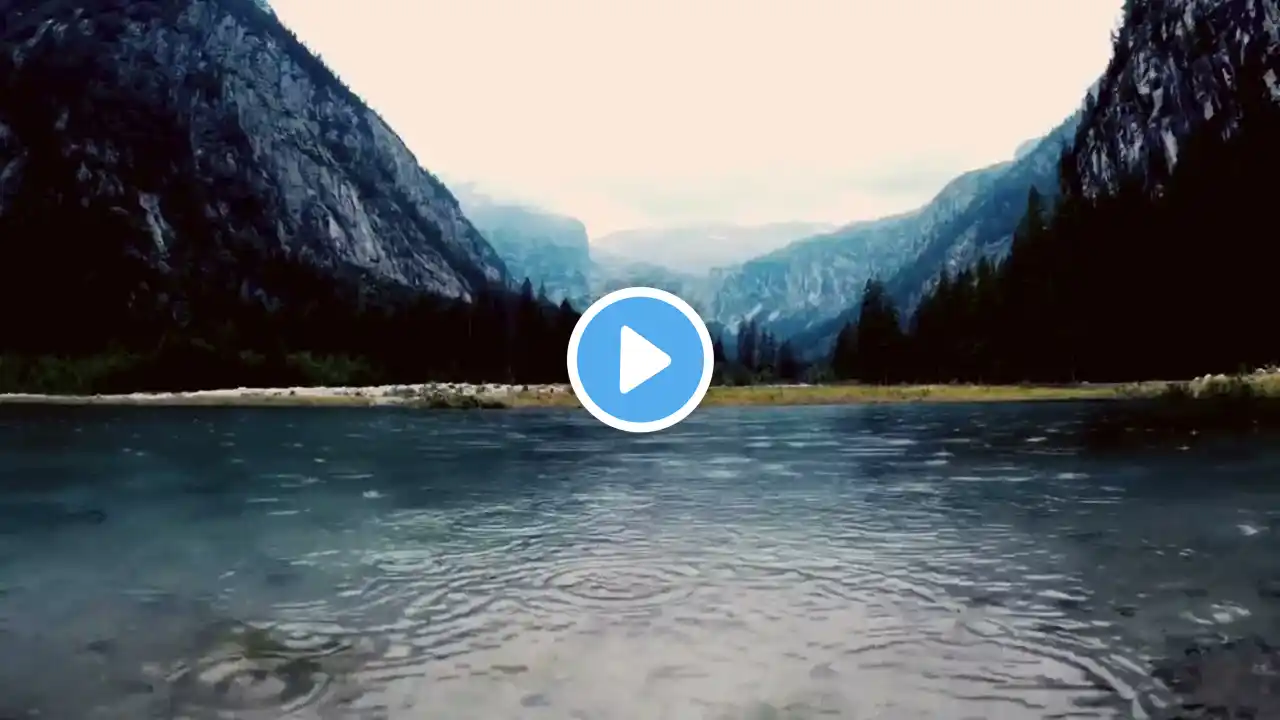 3️⃣ Gentle Rainfall on the Serene Lake 🌧️🌲 | Calm Nature Sounds | 3 Hours