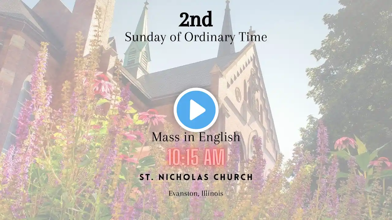 10:15am Mass LIVE [January 16 2022] - Second Sunday of Ordinary Time