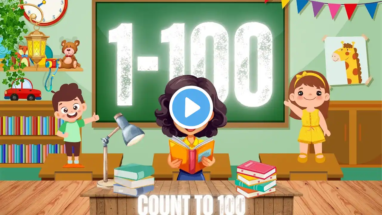 123 SONG | 1 to 100 | SUPER SIMPLE COUNTING | ONE TWO THREE FOR KIDS | 12345 | COUNT TO 100