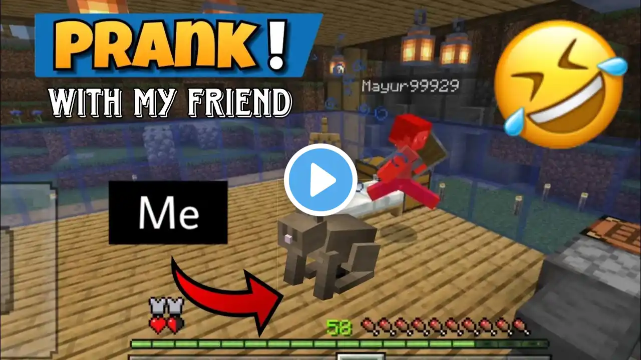 I pranked with my friend with transformer into animals 🤣|| minecraft prank