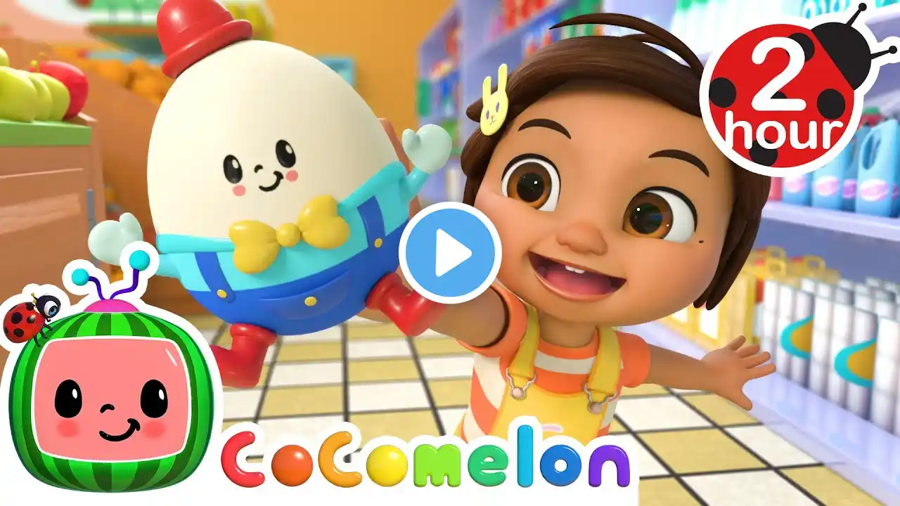 Humpty Dumpty Grocery Store + Wheels on the Bus and MORE CoComelon Nursery Rhymes & Kids Songs