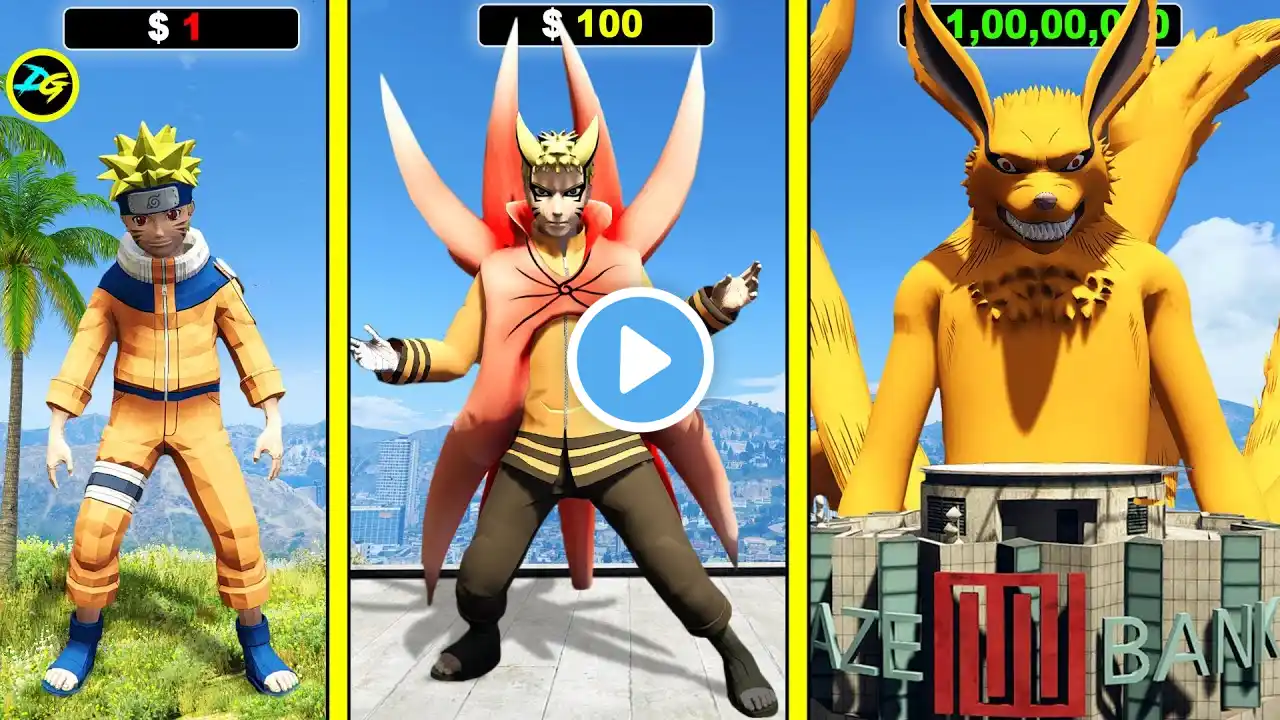 $1 NARUTO To $1,00,00,000 NARUTO in GTA 5