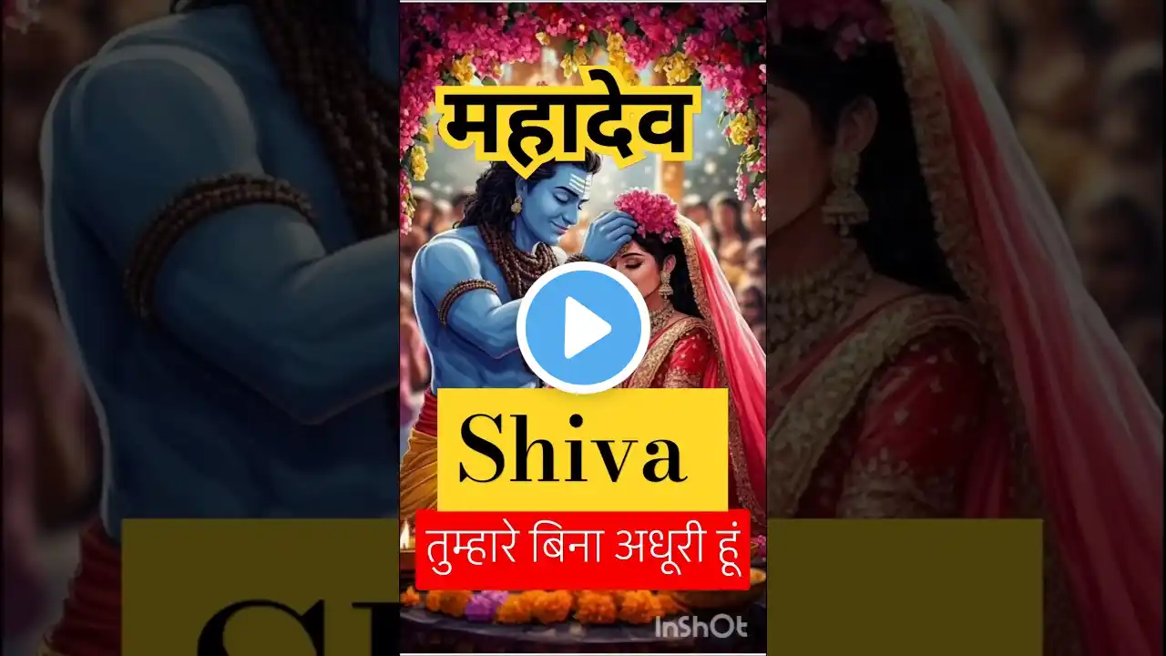 महादेव एम तुम्हारे बिना अधूरी हूं ! #mahadev #bholenath #shva #dailyfacts #mahakal #shortvideo